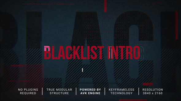 VideoHive Blacklist Intro/Slideshow 31198788