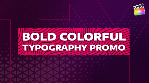 VideoHive Bold Colorful Typography Promo | For Final Cut & Apple Motion 32301618