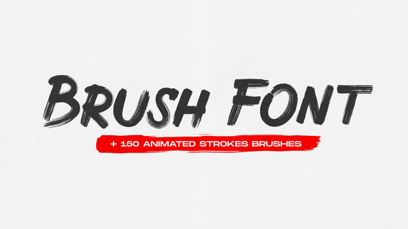 VideoHive Brush Animated Font 31366550