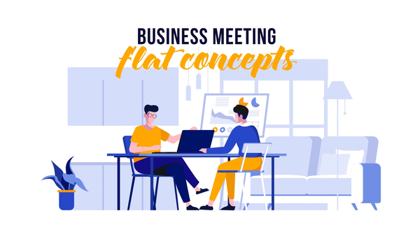 VideoHive Business meeting – Flat Concept 29521769