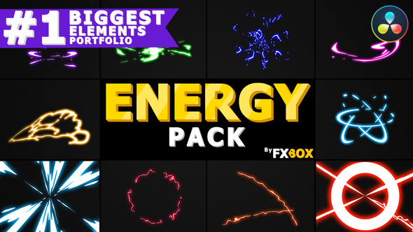 VideoHive Cartoon Energy Charges | DaVinci Resolve 37892318