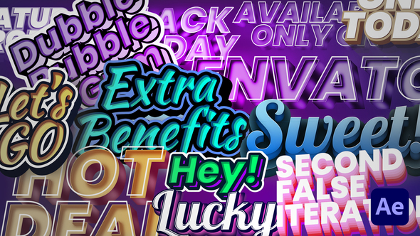 VideoHive Cartoon Extruded Titles 29762921