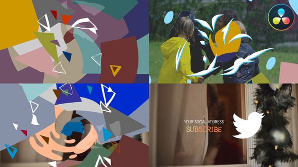 VideoHive Cartoon Geometry Shapes Logo for Davinci Resolve 38275053