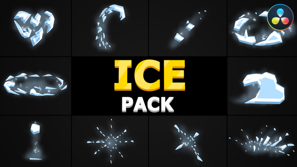 VideoHive Cartoon Ice Pack | DaVinci Resolve 35834425