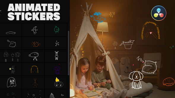 VideoHive Cartoon Lyric Stroke Animations | DaVinci Resolve 34439802