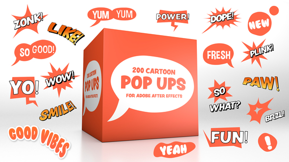 VideoHive Cartoon Pop-Ups 27977040