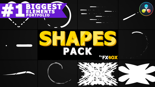 VideoHive Cartoon Shapes Pack | DaVinci Resolve 38489382