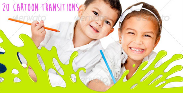 VideoHive Cartoon Transitions Pack 7540016
