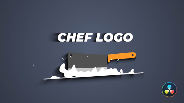 VideoHive Chef Knife Logo 33411988