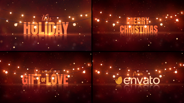 VideoHive Christmas Lights Wishes 29833016