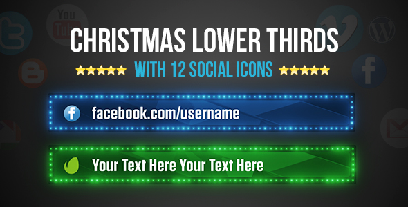 VideoHive Christmas Lower Thirds 13933650
