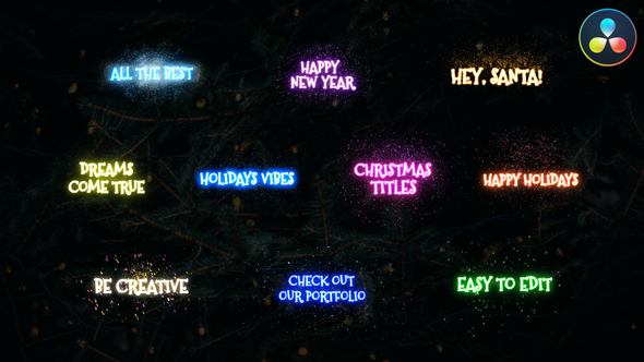 VideoHive Christmas Magic Titles | DaVinci Resolve 34924297