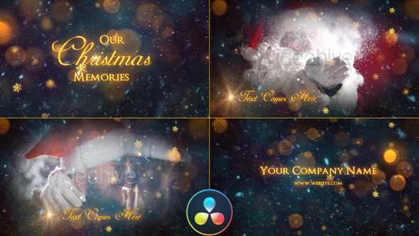 VideoHive Christmas Memories Slideshow - DaVinci Resolve 34805470