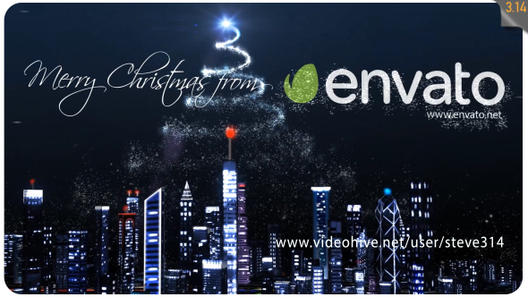 VideoHive Christmas Over the City 19138497