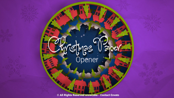 VideoHive Christmas Paper Opener 29579690