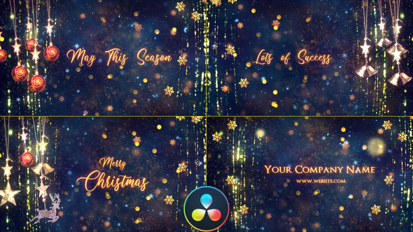VideoHive Christmas Titles - DaVinci Resolve 34790634