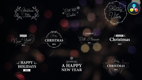 VideoHive Christmas Titles | DaVinci Resolve 34936458