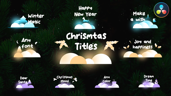 VideoHive Christmas Titles for DaVinci Resolve 35385941