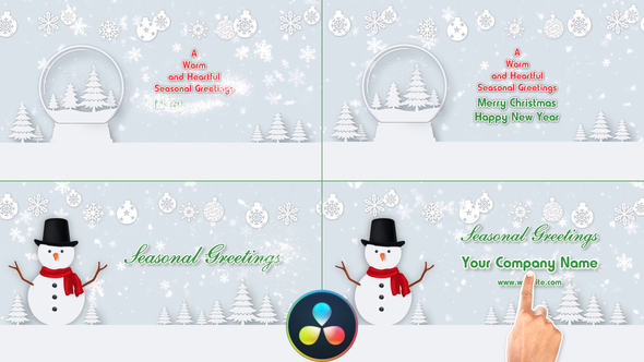 VideoHive Christmas Wishes Text - DaVinci Resolve 34837036