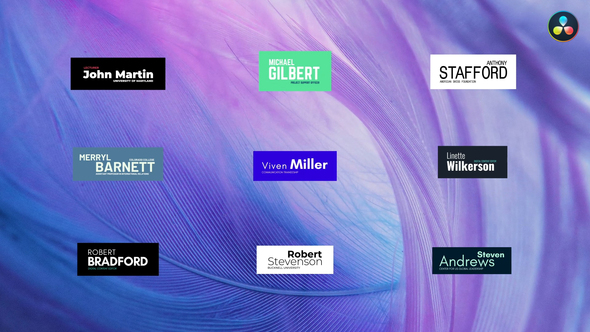 VideoHive Classic Lower Thirds For DaVinci Resolve 34155902