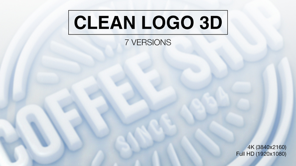 VideoHive Clean Logo 3D Reveal (7-Pack) 28563738