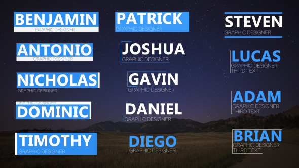 VideoHive Clean Lower Thirds 13923070