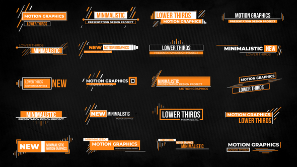 VideoHive Clean Lower Thirds 28472926