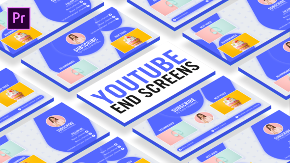 VideoHive Clean Youtube End Screens 27066798
