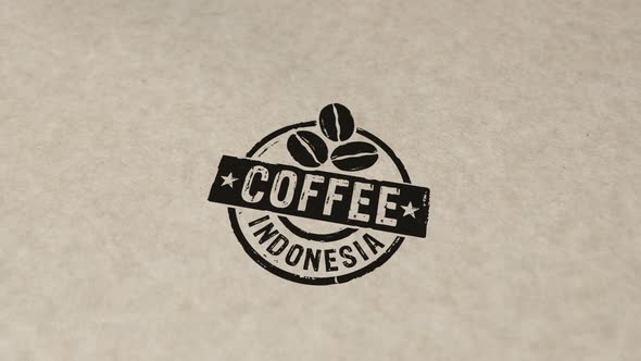 VideoHive Coffee Indonesia stamp and stamping 34255811