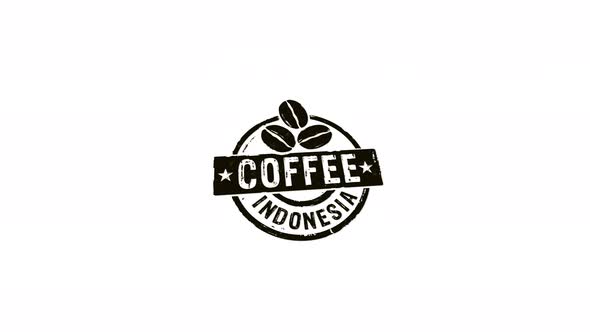 VideoHive Coffee Indonesia stamp and stamping isolated 34256078