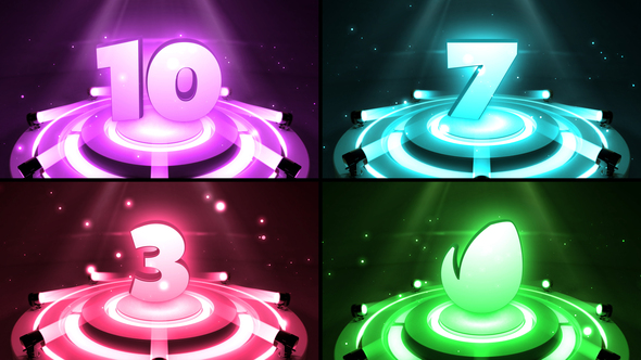 VideoHive Colorful Countdown 23993333