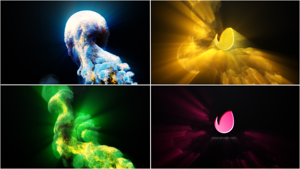 VideoHive Colorful Fire Ray Logo 22720970