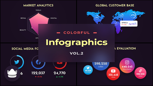 VideoHive Colorful Infographics Vol.2 30993196