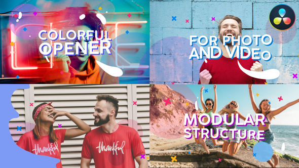 VideoHive Colorful Opener | DaVinci Resolve 38090726