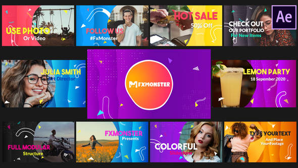 VideoHive Colorful Slideshow | After Effects 28828314