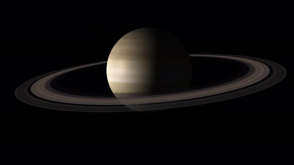 VideoHive Concept 11-UR1 View of the Realistic Planet Saturn 34162299