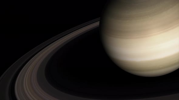 VideoHive Concept 4-UR1 View of the Realistic Planet Saturn 34162295