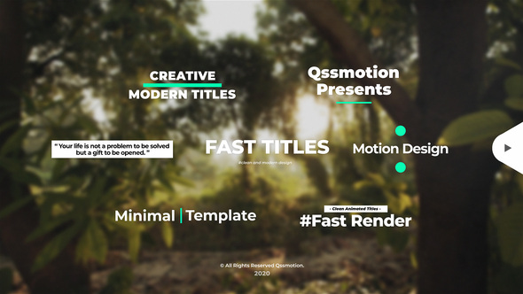 VideoHive Creative and Clean Titles Package 29162029