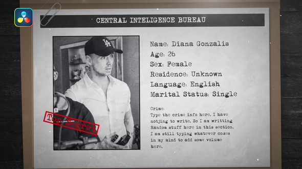 VideoHive Criminal Profile 36290505