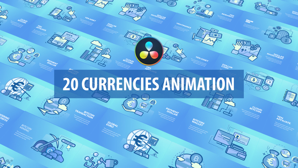 VideoHive Currencies Animation | DaVinci Resolve 32537681
