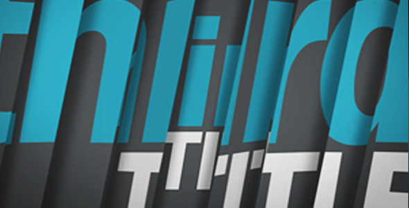 VideoHive Cutting Edge Titles 5720008