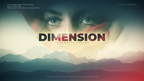 VideoHive Dimension Cinematic title 28331521
