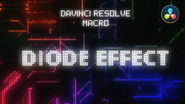 VideoHive Diode Screen Effect for DaVinci Resolve 38199099