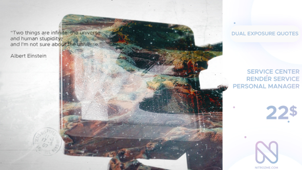 VideoHive Dual Exposure Quotes 21218825