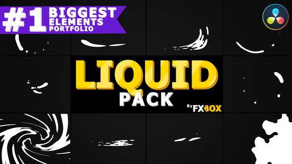 VideoHive Dynamic Liquid Elements | DaVinci Resolve 37604200