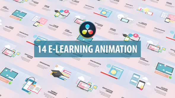 VideoHive E-Learning Animation | DaVinci Resolve 32536977