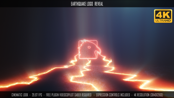 VideoHive Earthquake Logo Reveal 29227664