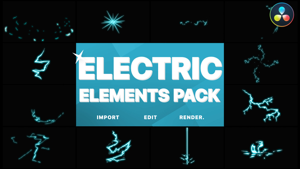 VideoHive Electric Elements | DaVinci Resolve 31915850
