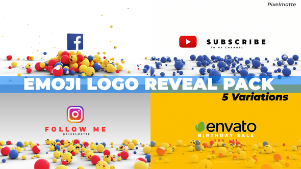 VideoHive Emoji Logo Reveal Pack 28202745