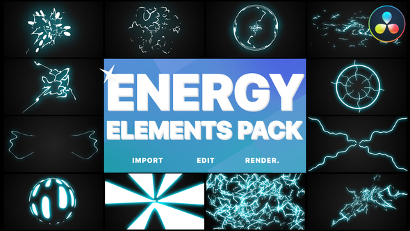 VideoHive Energy Elements Pack | DaVinci Resolve 38161559